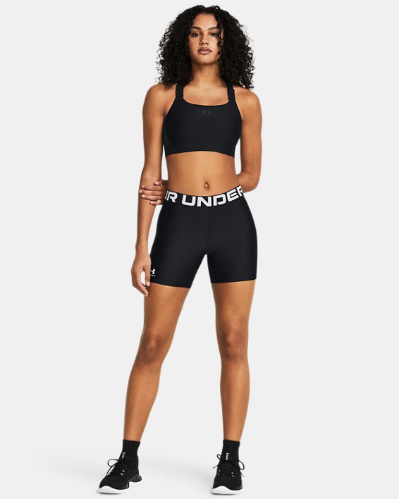 Women's HeatGear® Middy Shorts in Black image number 2